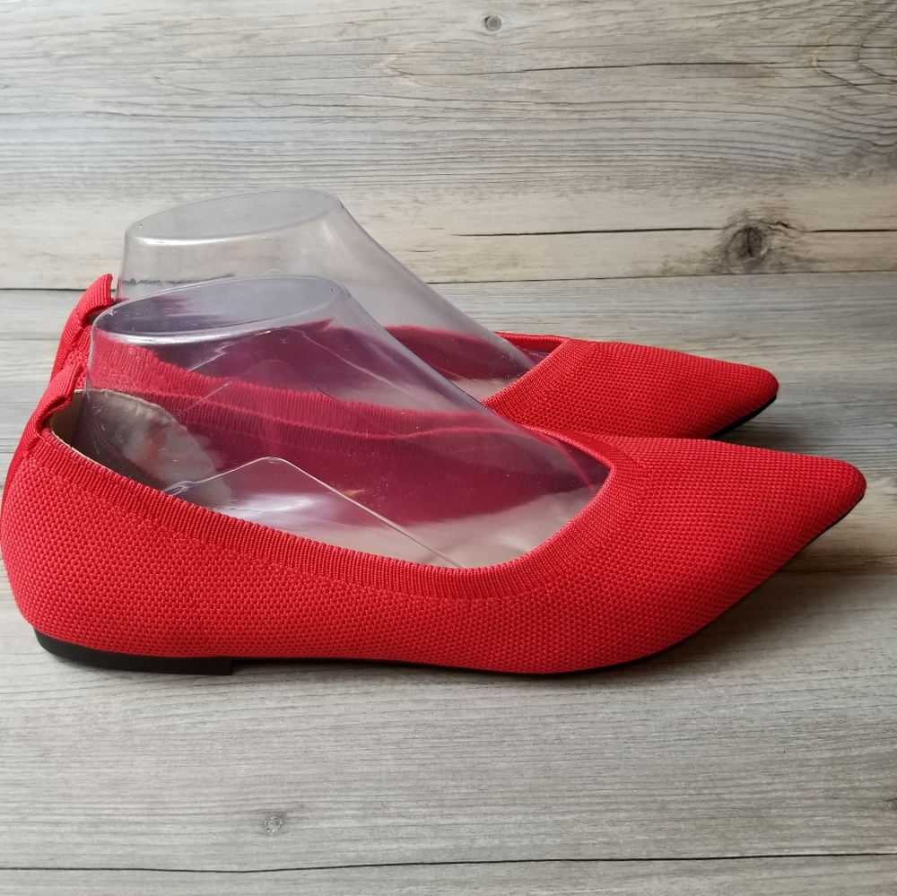 Venus Celia Pointed Toe Knit Ballet Flats